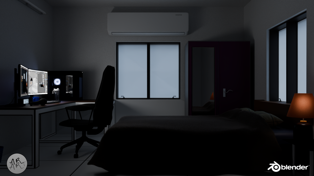 Render of Motherboard in perspective view