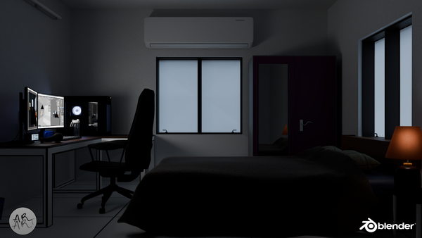 Render of Motherboard in perspective view